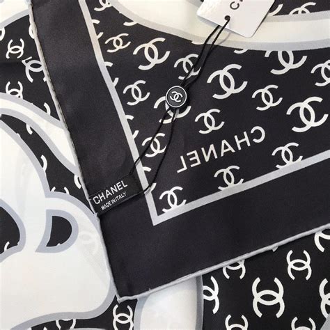 chanel scarf white|Chanel scarves outlet.